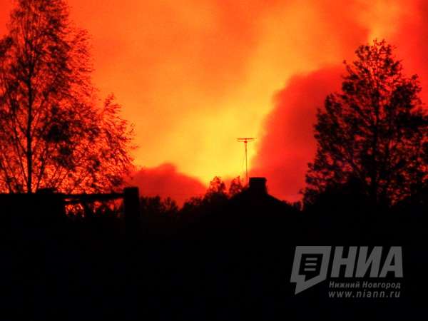 Площадь активного горения на территории Первомайска составляет 2 га