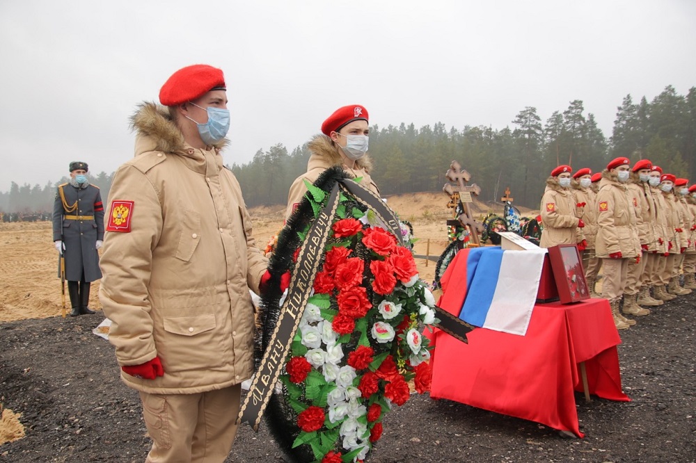 Останки бойца Великой Отечественной войны перезахоронили в Дзержинске