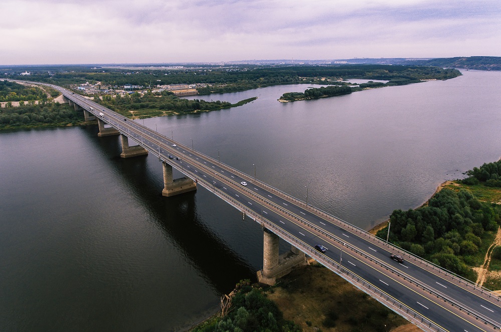 Ограничение скорости введено на мосту через Оку на обходе Нижнего Новгорода из-за ремонта