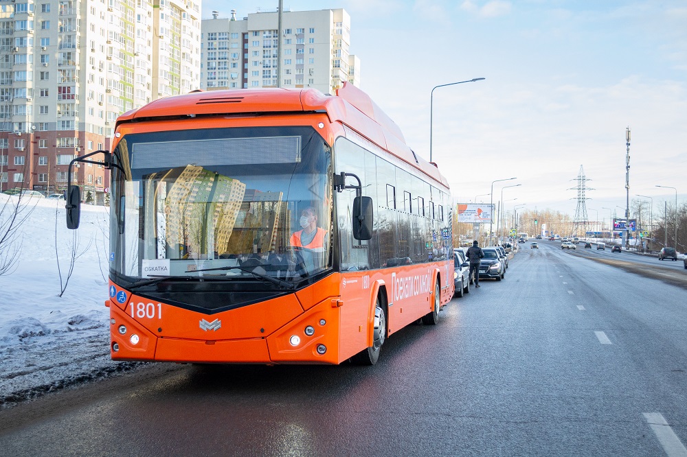 Первый троллейбус с запасом автономного хода выйдет на маршрут №17 "пл. Минина - Цветы" с 25 ноября