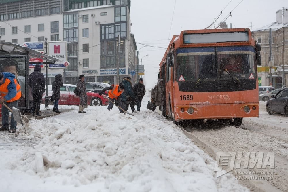  Движение по Московскому шоссе в Нижнем Новгороде затруднено из-за обрыва контактного провода троллейбусов