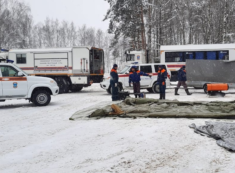 Два городка жизнеобеспечения устанавливают на федеральных трассах Нижегородской области 10 января
