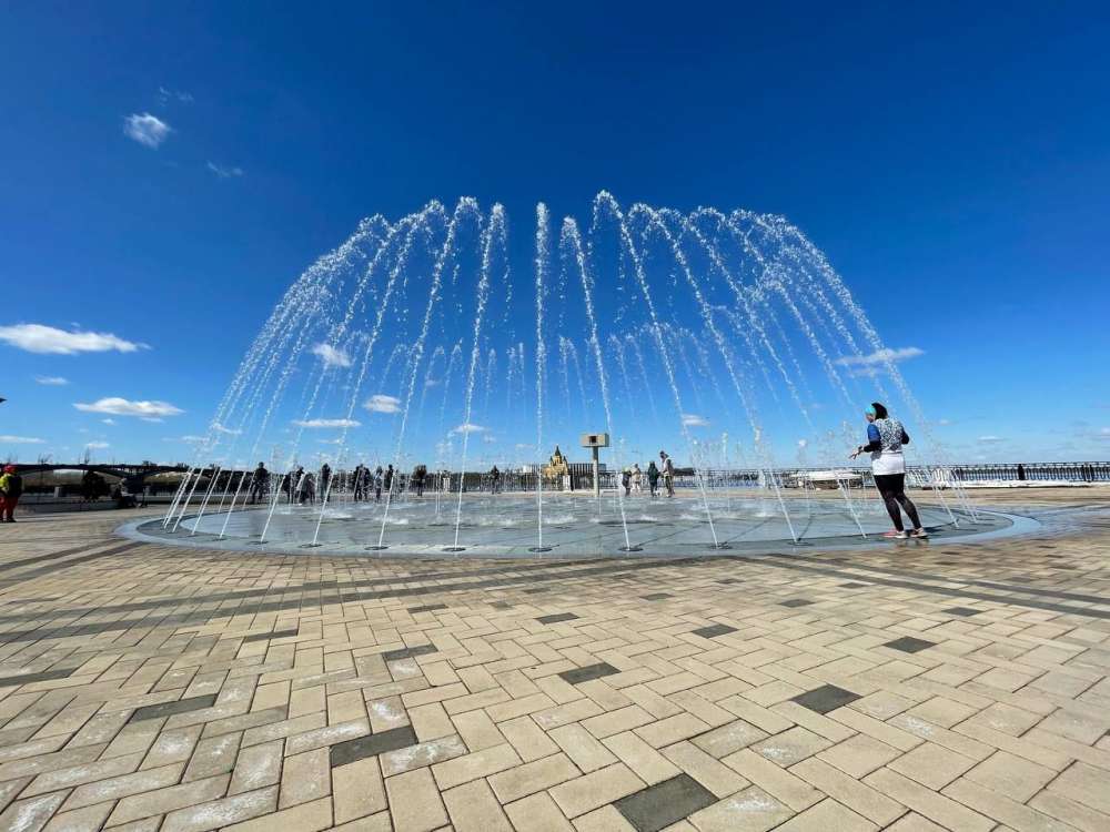 Городские фонтаны запущены в Нижнем Новгороде