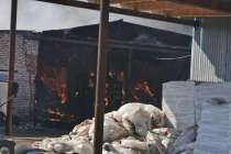 Пункт приема вторсырья сгорел в Перевозском районе