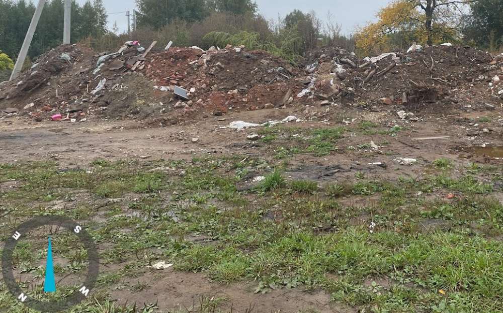 Свалку строительных отходов убрали в деревне Крутая после предостережения от Росприроднадзора