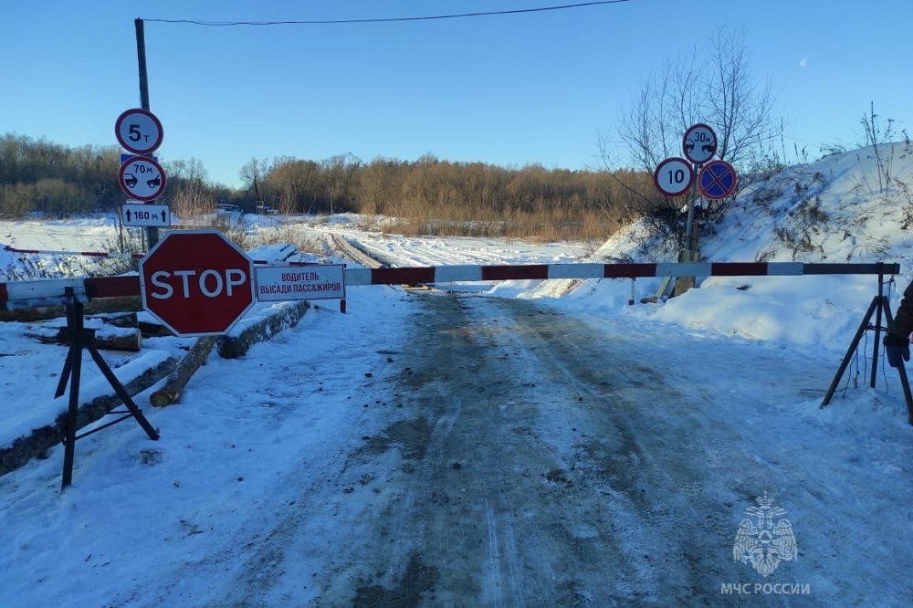 Ледовая переправа через Суру в Пильнинском районе открыта 13 декабря