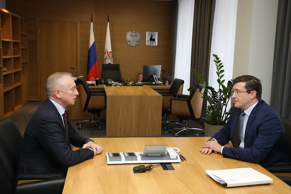 Глеб Никитин встретился с губернатором Томской области Владимиром Мазуром