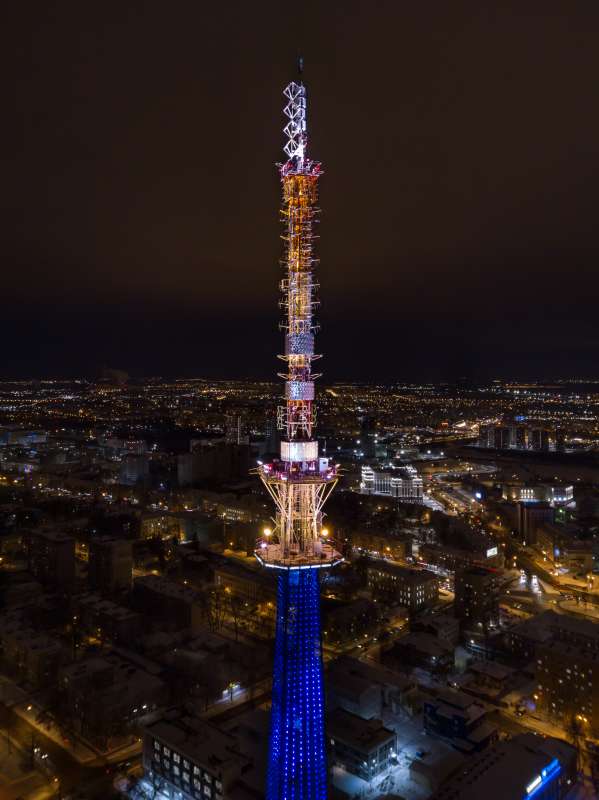 Архитектурно - художественную подсветку включат на нижегородской телебашне 8 марта