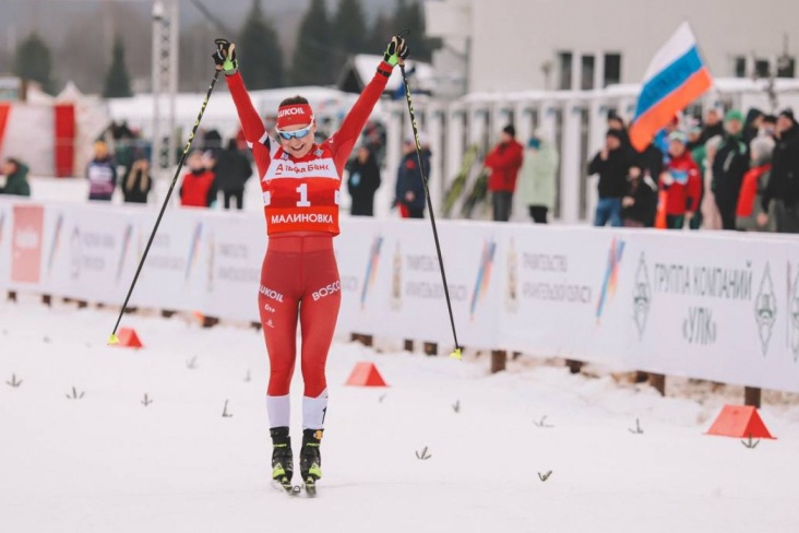Анастасия Кулешова завоевала два "золота" на Чемпионате России по лыжным гонкам