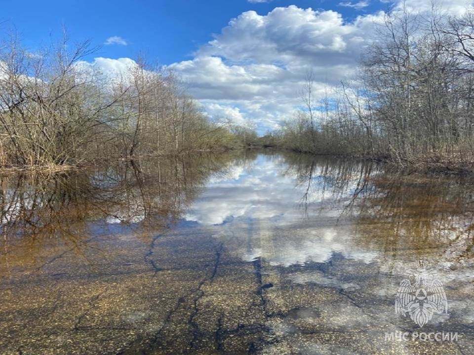 Две дороги затопило из-за паводка в Нижегородской области 