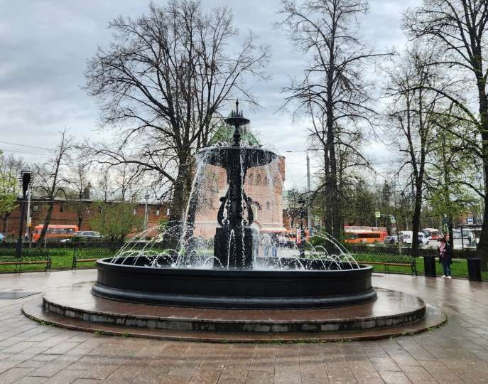  Главный городской фонтан запущен в Нижнем Новгороде 27 апреля