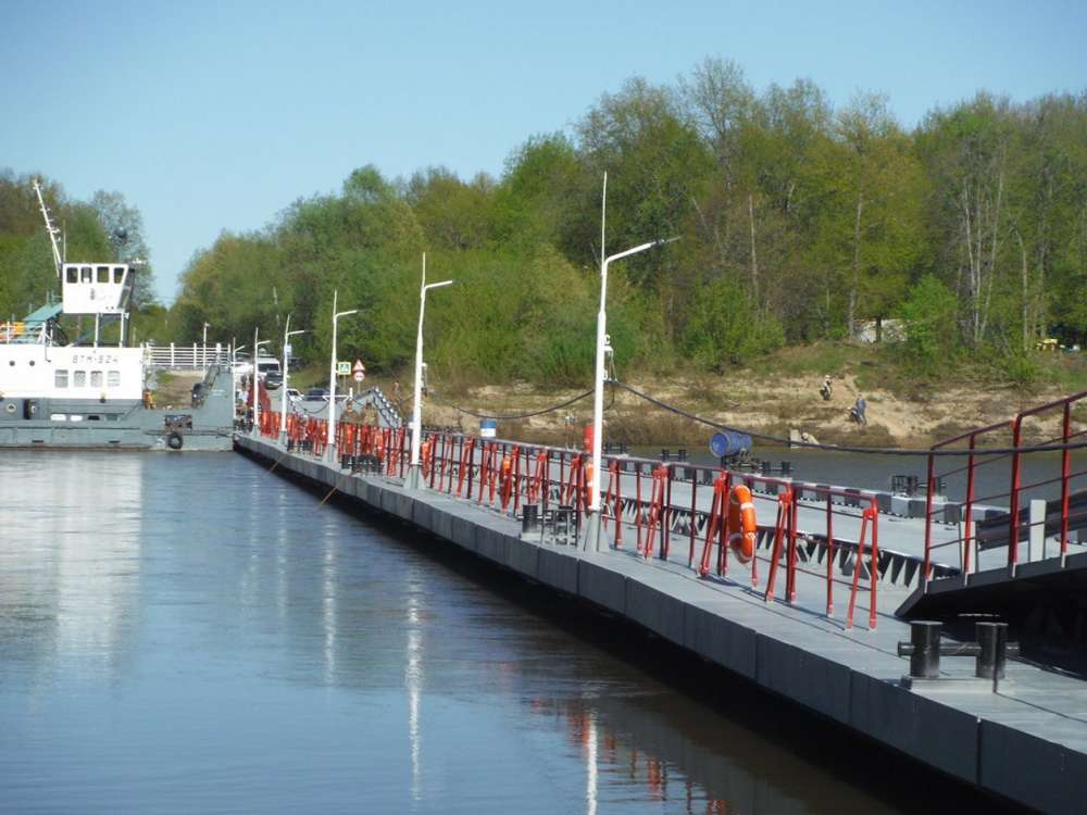 Наплавной мост через Суру в Пильнинском округе отремонтировали с опережением графика
