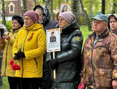 Митинг накануне Дня Победы прошел в селе Чернуха Лысковского округа