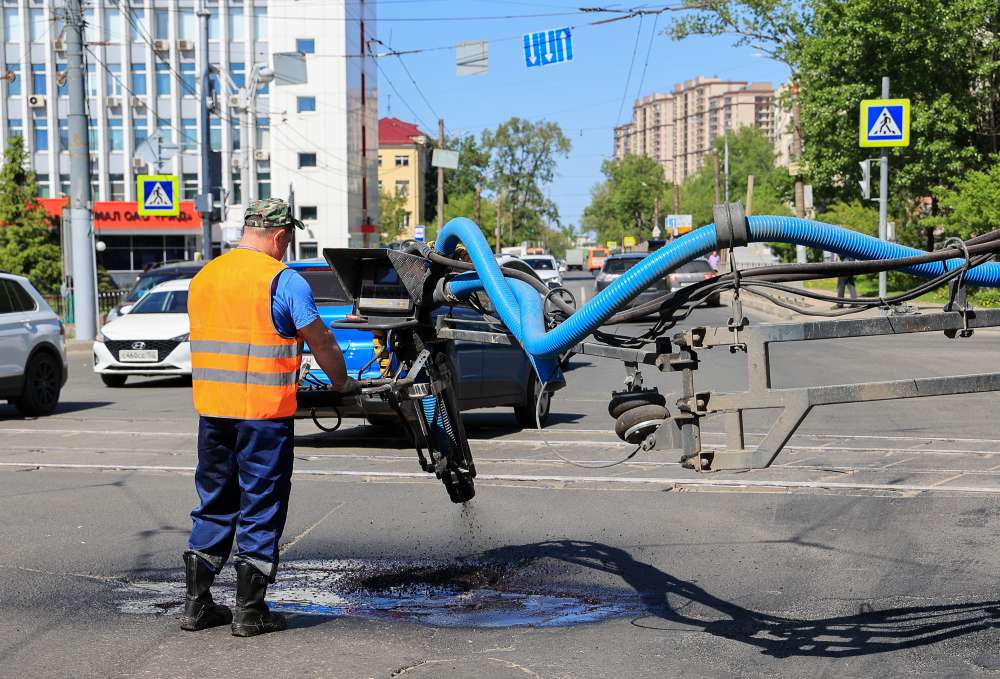 Ямочный ремонт в Нижнем Новгороде выполнили на 60 тысячах кв. метрах дорог