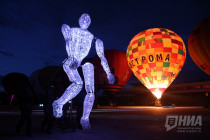 Вечернее свечение аэростатов 2025