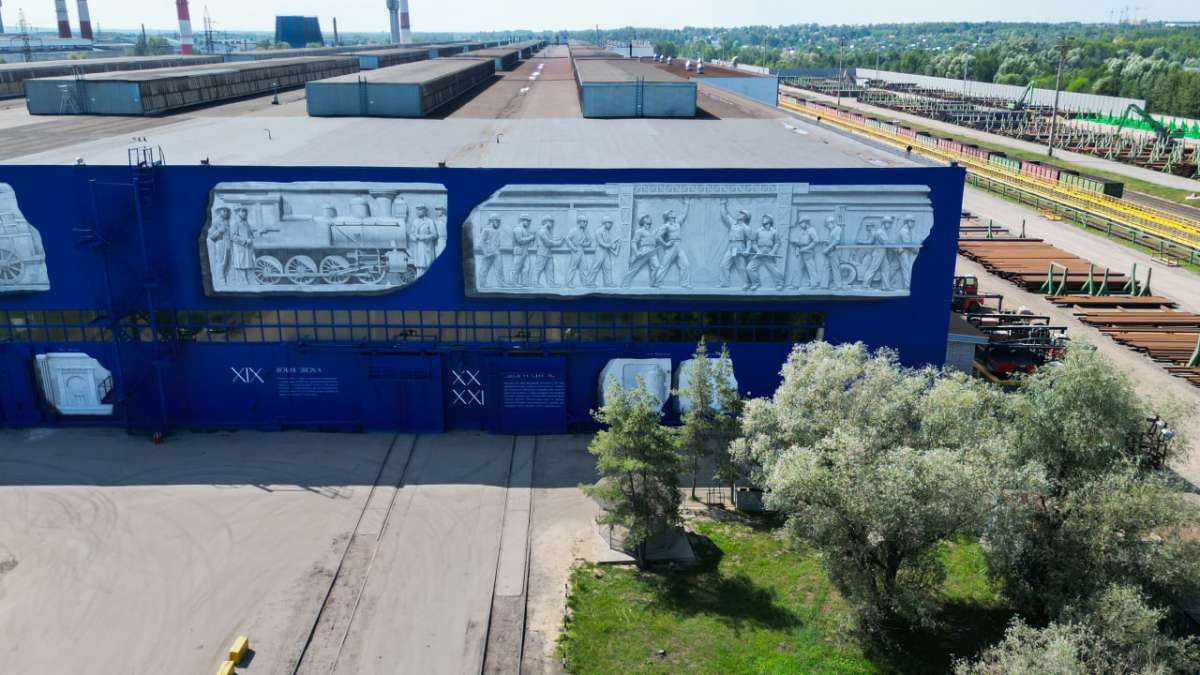 Мурал Храм труда появился в индустриальном стрит-арт-парке в Выксе