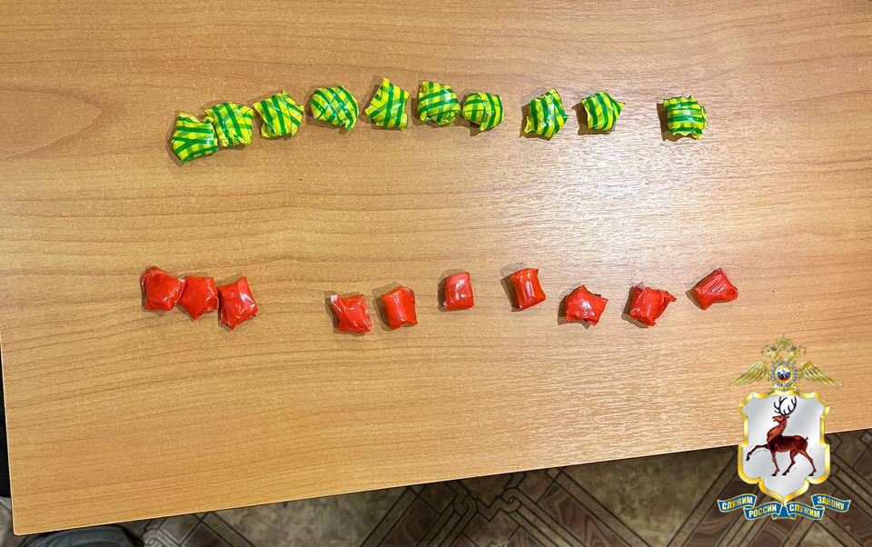 Нижегородские полицейские задержали наркокурьера с 20 свертками