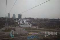 Власти отменили особый режим после оползня у канатки в Нижнем Новгороде