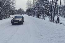 Временный объезд построили вместо аварийного моста через реку Медведовку