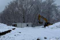 Площадку под станцию канатки через Оку готовят на проспекте Гагарина — фото