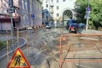 Потоп образовался в районе Большой Покровской в Нижнем Новгороде